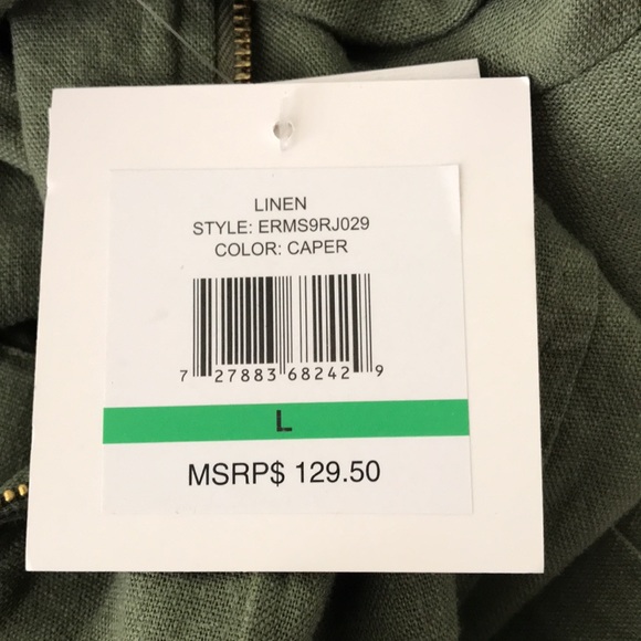 Simply stunning zip up front linen jacket by Ellen Tracy, NWT - Picture 10 of 12